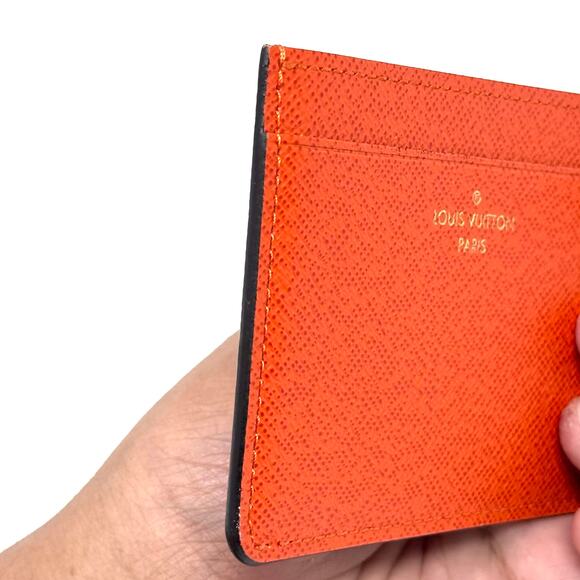 Louis Vuitton Orange Cardholder Wallet - Picture 6 of 11